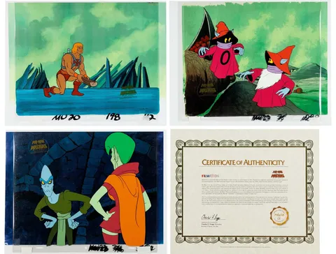 He-Man and the Masters of the Universe Production Cel and Animation Drawing Group of 7 (Filmation, 1983). (Total: 7 Orig