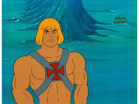 He-Man and the Masters of the Universe Production Cel and Drawing Group of 3 (Filmation, 1983-84). (Total: 3 Original Ar
