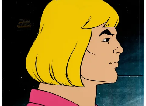 He-Man and the Masters of the Universe Production Cel and Animation Drawing Group of 4 (Filmation, 1984)