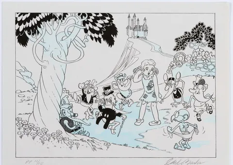 Carl Barks Before He Became the Duck Man Set of Two Limited Edition Prints PP #10/15 (International Museum of Cartoon Ar