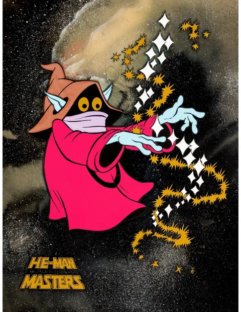 He-Man and the Masters of the Universe Orko Publicity Cel and Custom Background Setup (Filmation, 1983-84)