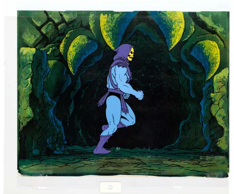 He-Man and the Masters of the Universe Skeletor Production Cel Setup (Filmation, 1984). (Total: 2 Original Art)