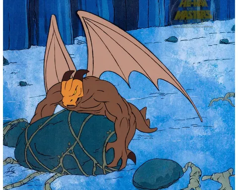 He-Man and the Masters of the Universe Dragoon Production Cel Setup (Filmation, 1983) (Total: 2 Original Art)
