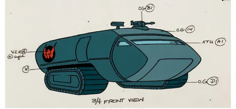 She-Ra Evil Horde Slave Transport Color Model Cel (Filmation, 1985)