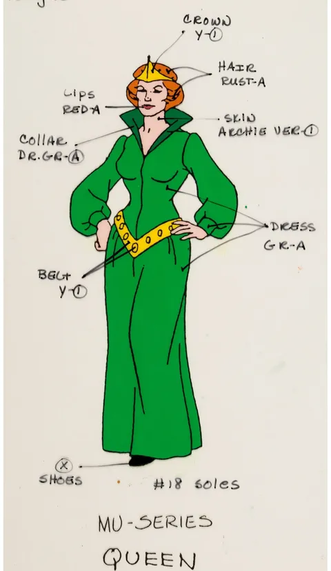 He-Man Queen Marlena Color Model Cel (Filmation, 1983)