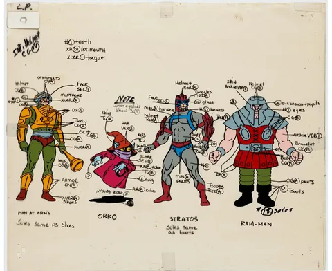 He-Man Color Model Cel (Filmation, 1983)