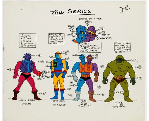 He-Man Color Model Cel (Filmation, 1983)