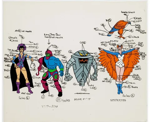 He-Man Color Model Cel (Filmation, 1983)