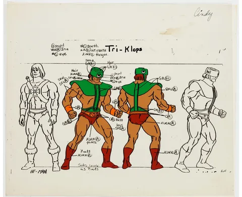 He-Man Tri-Klops Color Model Cel (Filmation, 1983)