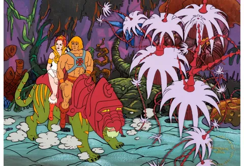 He-Man Production Cel Setup (Filmation, 1983)