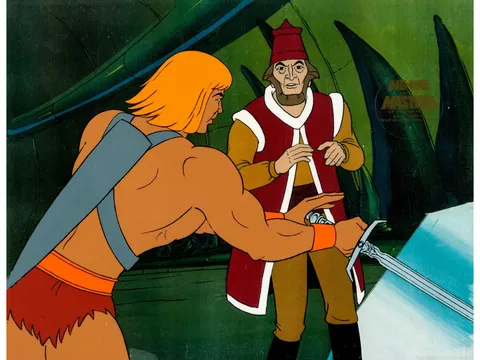 He-Man and the Masters of the Universe He-Man and Demos Production Cel (Filmation, 1983)
