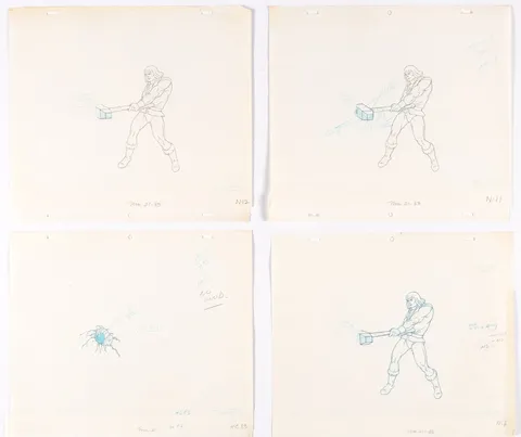 He-Man and the Masters of the Universe Animation Drawing Sequence of 13 (Filmation, 1983-85). (Total: 13)