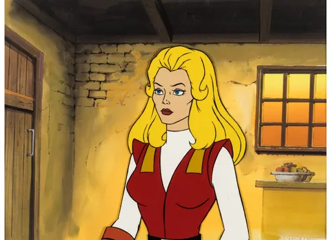 She-Ra: Princess of Power Princess Adora Production Cel with Production Background (Filmation, c. 1985-87)