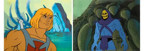 He-Man and the Masters of the Universe He-Man and Skeletor Production Cel Group of 2 (Filmation, c. 1983-85). (Total: 2)