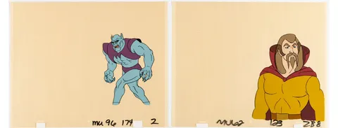 He-Man and the Masters of the Universe Assortment of 5 Production Cels and 4 Production Drawings - Group of 9 (Filmation