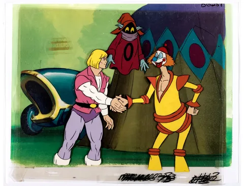 He-Man and the Masters of the Universe "The Greatest Show on Eternia" He-Man, Orko, and Clown Production Cel S