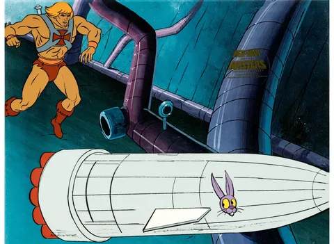 He-Man and the Masters of the Universe "Quest for He-Man" He-Man Production Cel Setup (Filmation, 1983)