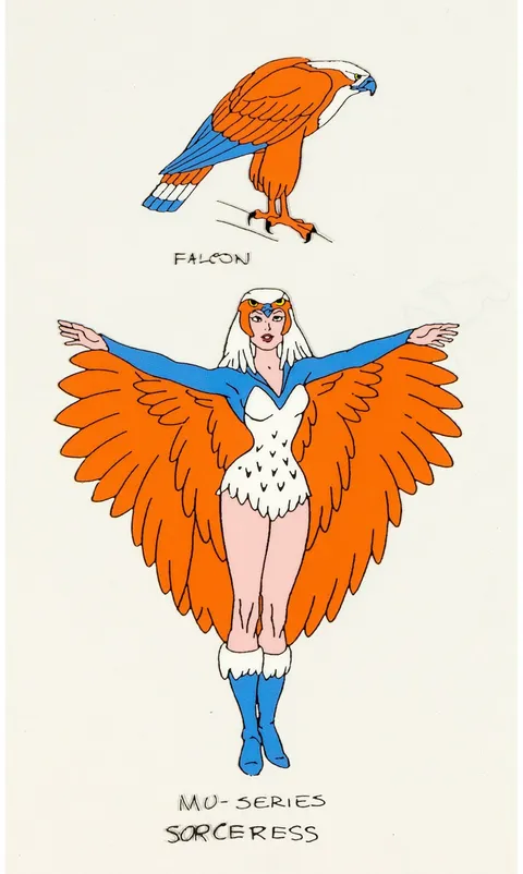 He-Man and the Masters of the Universe Teela Na, the Sorceress of Castle Grayskull Model Cel (Filmation Associates/Matte