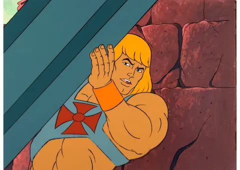 He-Man and the Masters of the Universe Production Cel and Master Production Background (Filmation, 1983)