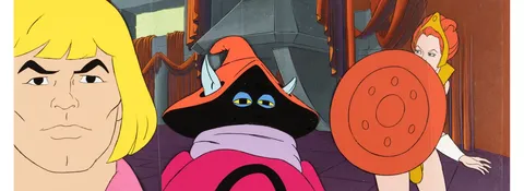 He-Man and the Masters of the Universe He-Man, Orko, and Teela Production Cels with She-Ra: Princess of Power Pan Produc