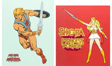 He-Man and the Masters of the Universe/She-Ra: Princess of Power Publicity Cels Group of 2 (Filmation, 1983/1985). (Tota