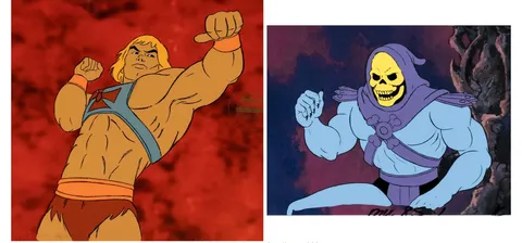 He-Man and the Masters of the Universe He-Man and Skeletor Production Cel Group of 2 (Filmation, c. 1983-85). (Total: 2)