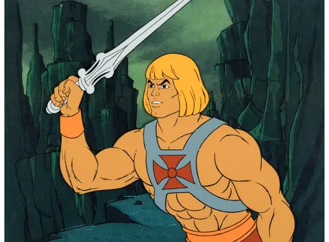 She-Ra: Princess of Power "The Secret of the Sword Part 3: She-Ra Unchained" He-Man Production Cel (Filmation
