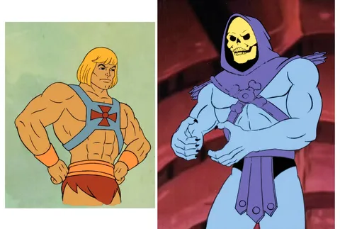 He-Man and the Masters of the Universe He-Man and Skeletor Production Cel Group of 2 (Filmation, c. 1983-85). (Total: 2)