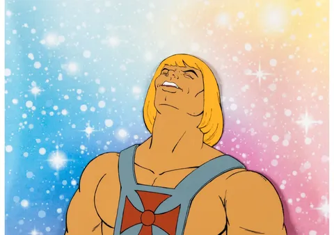 He-Man and the Masters of the Universe Laughing He-Man Stock Production Cel (Filmation, c. 1983-85)