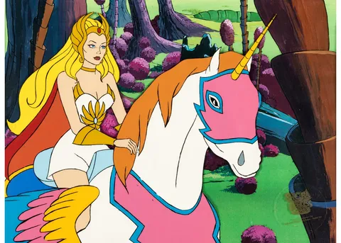 She-Ra: Princess of Power She-Ra and Swift Wind Production Cel (Filmation, c. 1985-87)