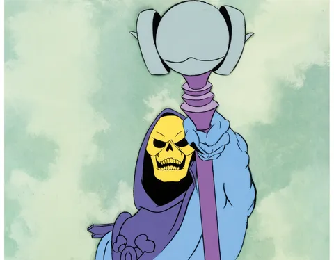 He-Man and the Masters of the Universe Skeletor Stock Production Cel (Filmation, c. 1983-85)