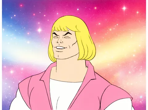 He-Man and the Masters of the Universe - Laughing Prince Adam Stock Production Cel (Filmation, c. 1983-85)