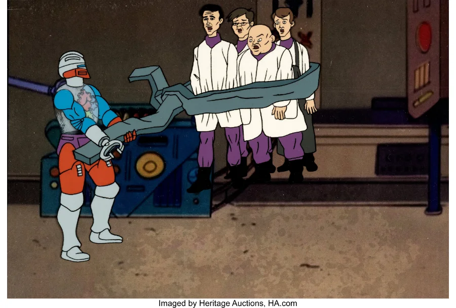 Roboto and Scientists original production cel setup, lowest sale
