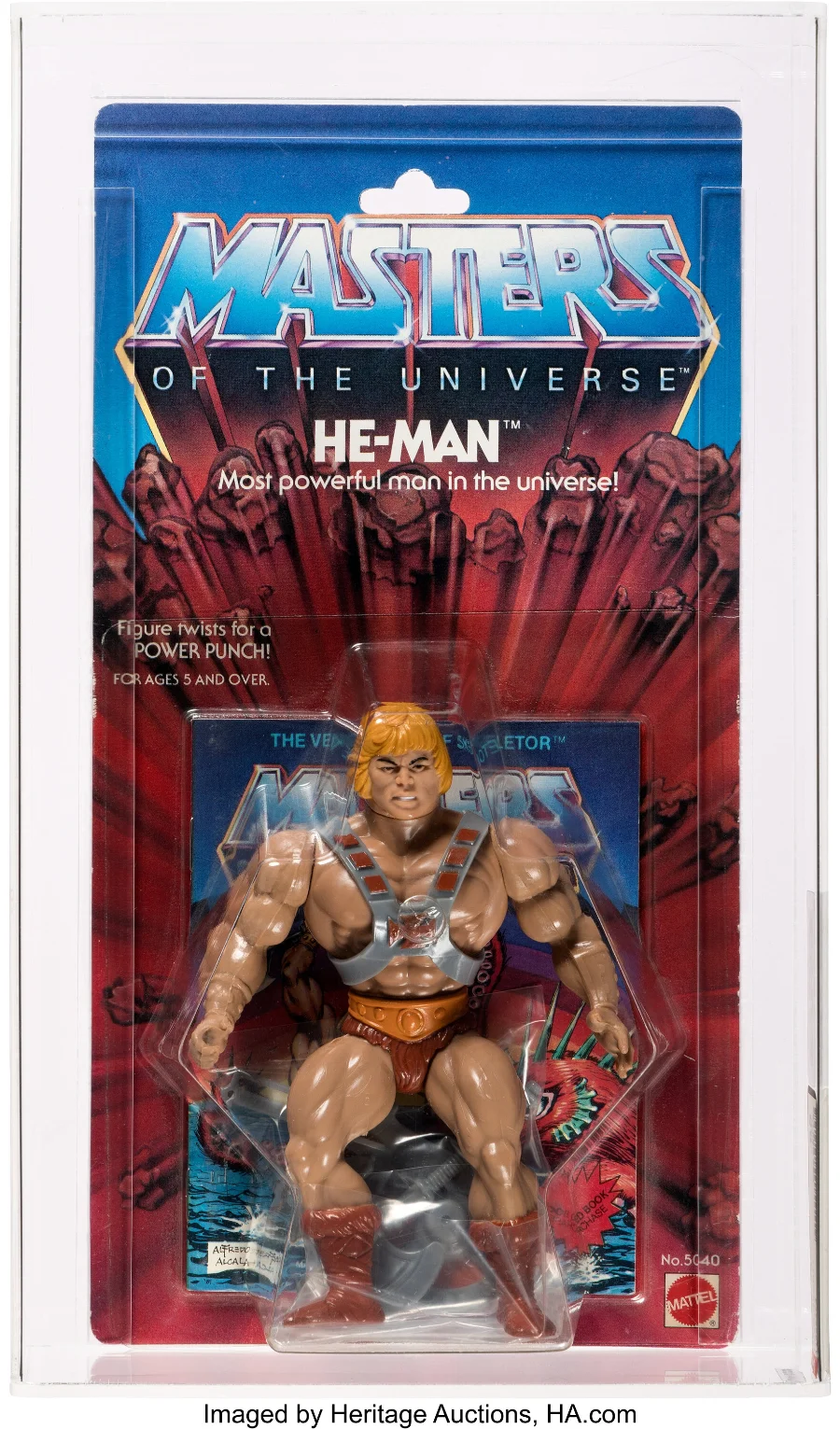He-Man 8 Back AFA 85 graded figure