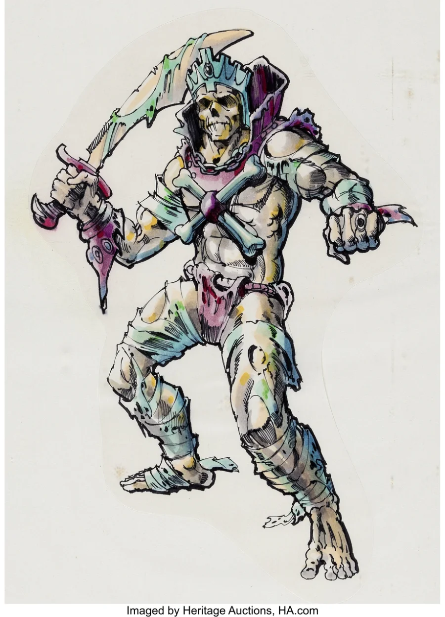 Skeletor King of Styx 1970s concept sketch by Mark Taylor