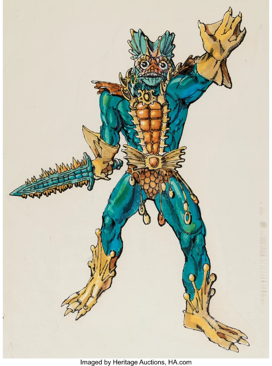 Mer-Man original concept artwork by Mark Taylor