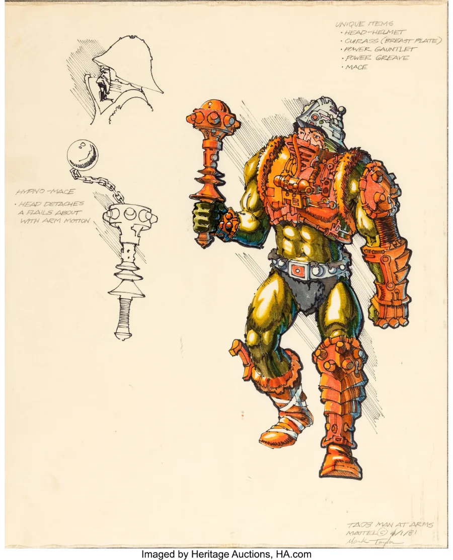 Man-At-Arms original concept artwork by Mark Taylor