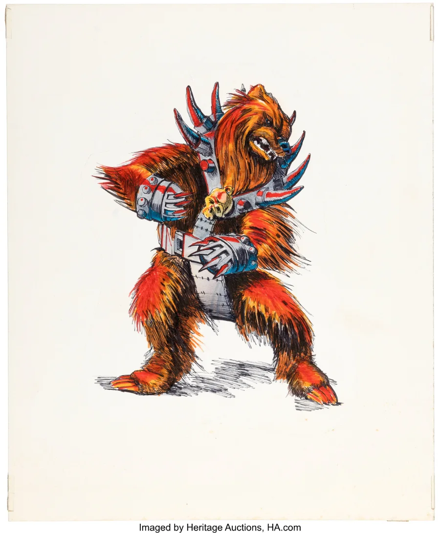 Ursis Prime Beast Man original concept artwork by Mark Taylor