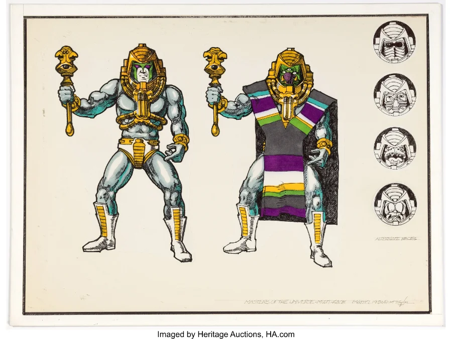 Multi-Face Man-E-Faces original concept artwork by Mark Taylor