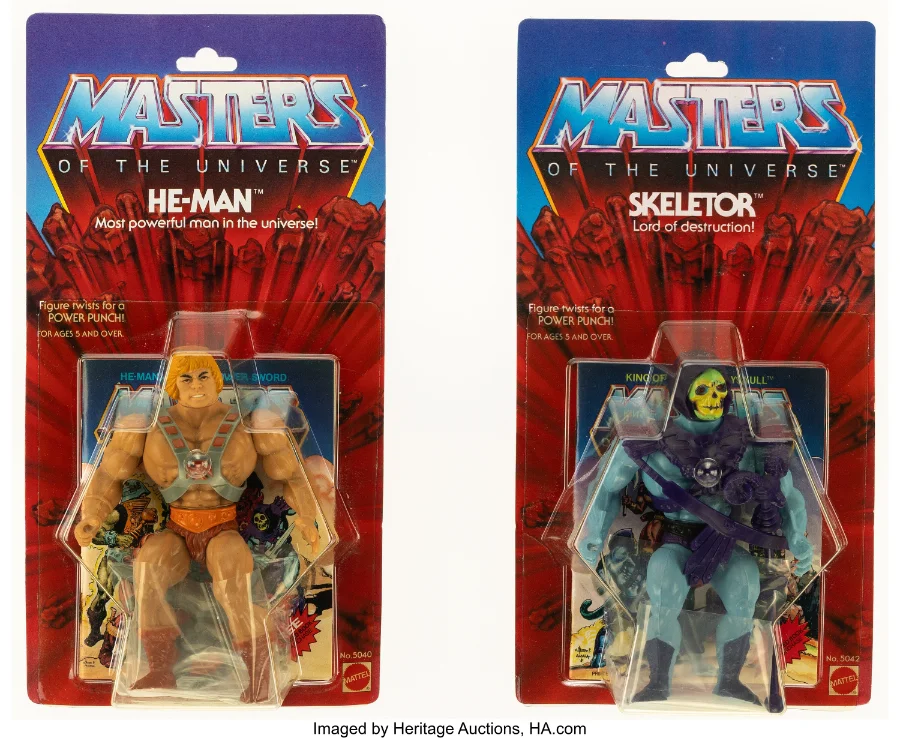 He-Man and Skeletor Mattel 1982