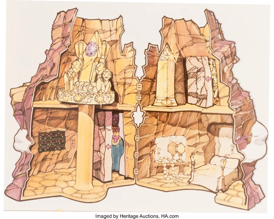 Justine Dantzer She-Ra toy and playset concept designs for Kenner