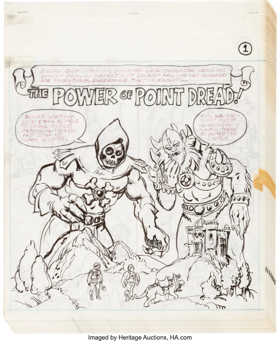 Alfredo Alcala two complete 12-page stories preliminary art group of 24