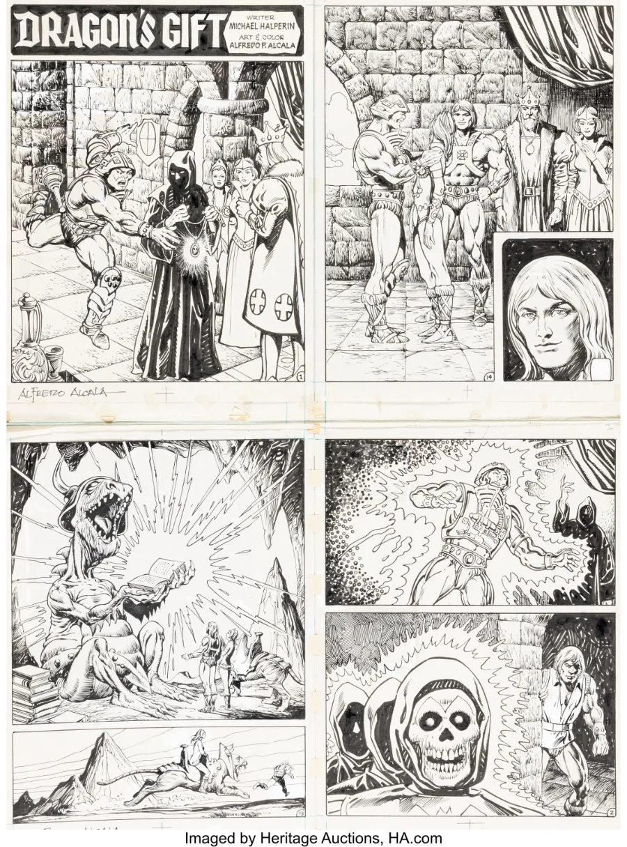 Alfredo Alcala Dragon's Gift story pages