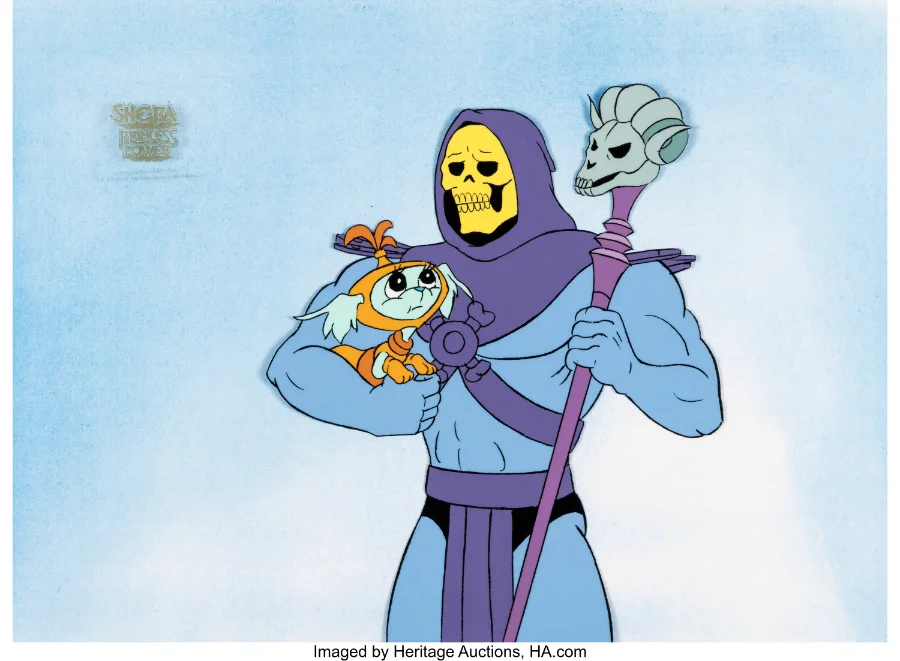 He-Man and She-Ra A Christmas Special Skeletor and Relay production cel
