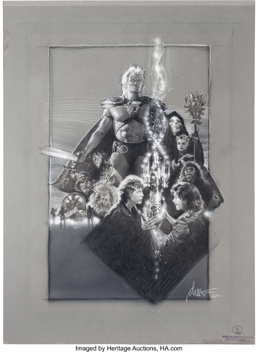 Drew Struzan Masters of the Universe 1987 poster concept art