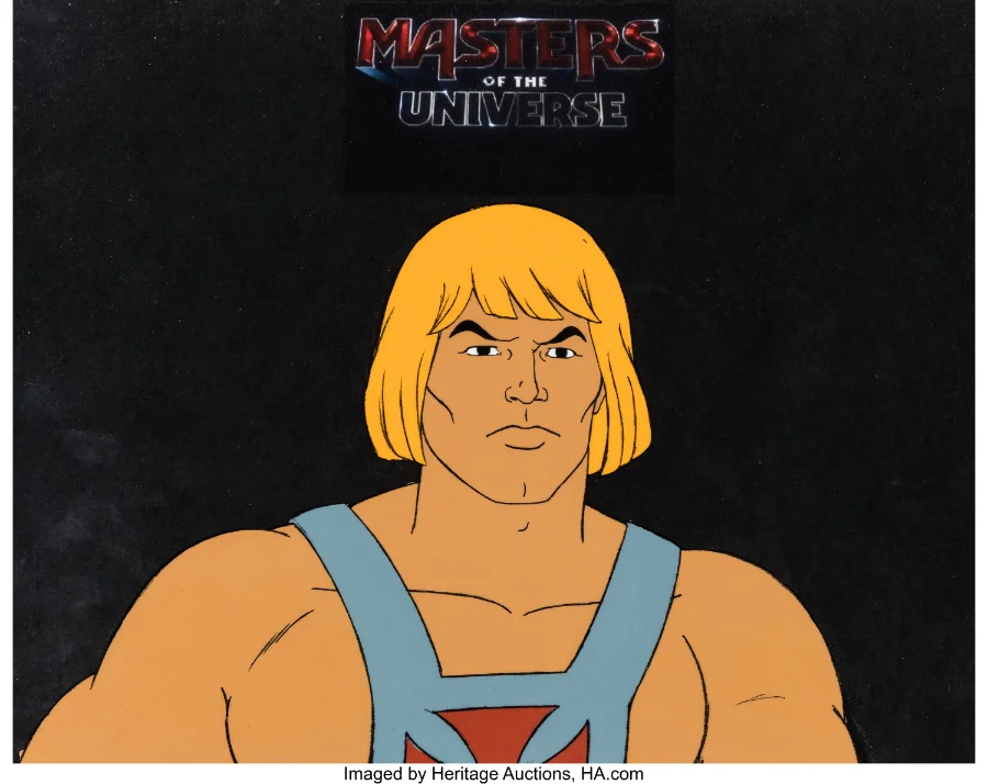 He-Man production cel number 2, Filmation circa 1983