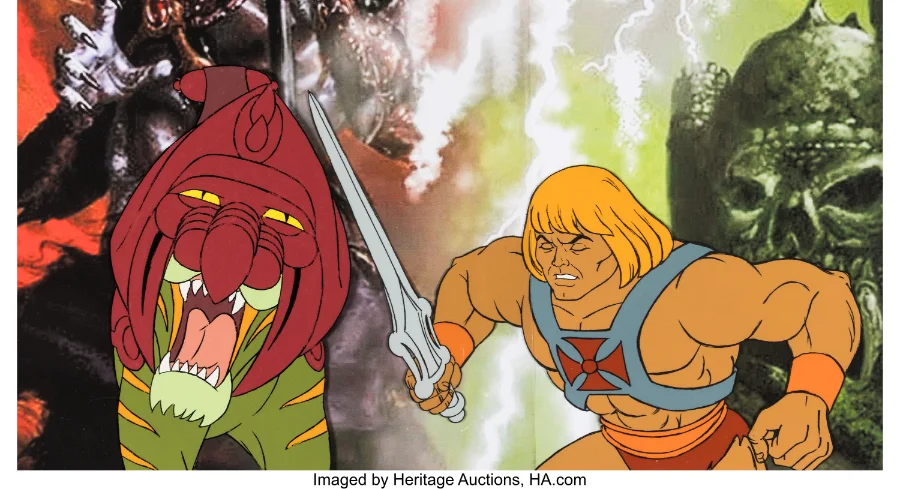 City Beneath the Sea Battle Cat production cel