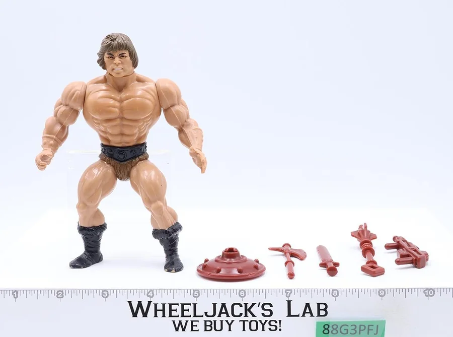 Loose Wonder Bread He-Man figure with full accessories