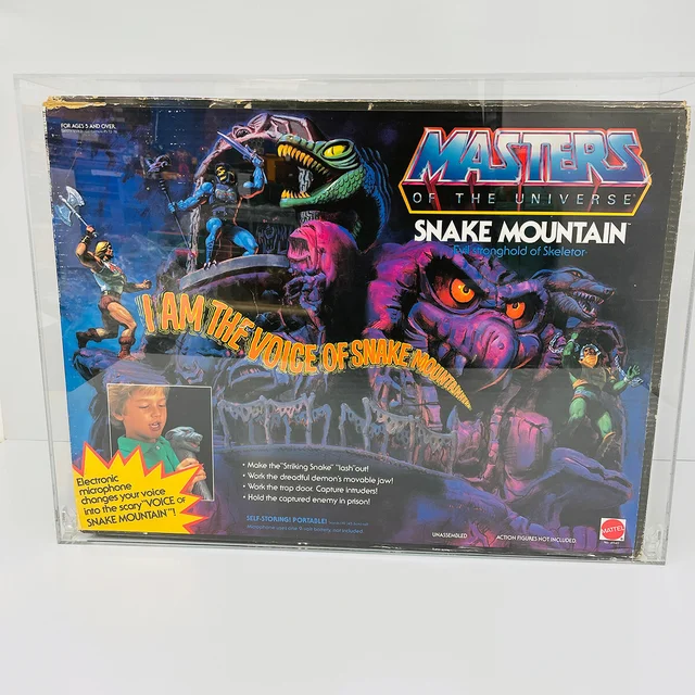 MOTU Vintage Snake Mountain, Sealed - AFA-ready acrylic case