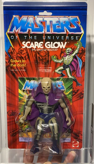 He-Man 1987 Scare Glow Series 6, Green Halberd - AFA 85+